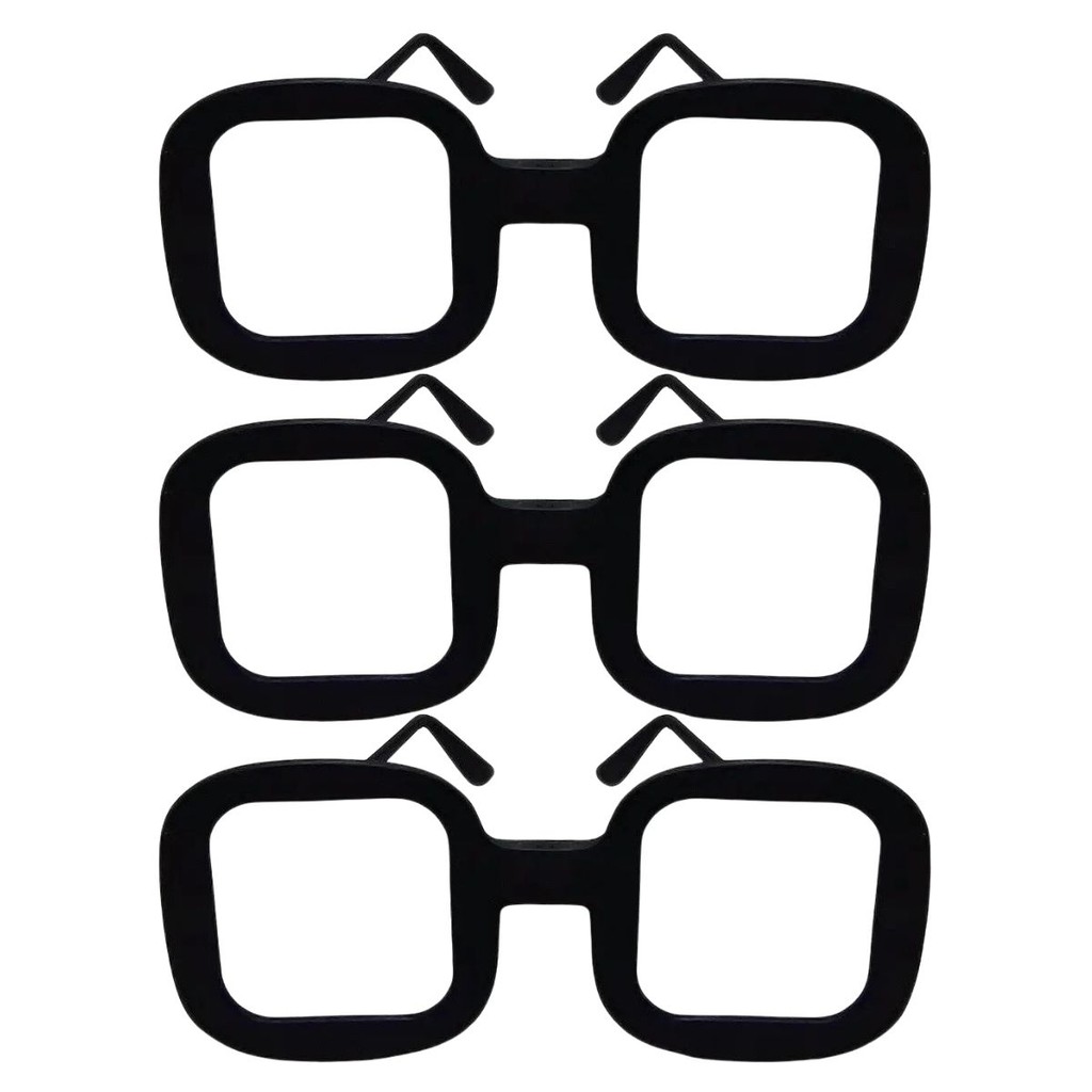 Óculos preto Chiquinha pct com 3 em Oferta na Shopee