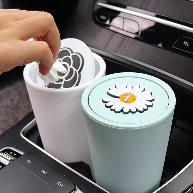Lata De Lixo Do Carro interior Dos Desenhos Animados Bonito Multifuncional Linha Dianteira Especial mini Caixa De Armaze