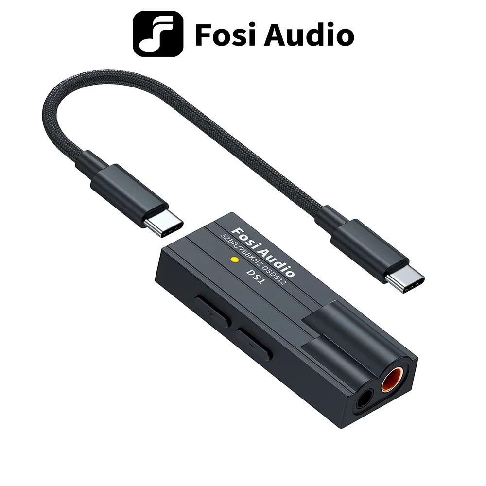 Fosi Audio DS1 HIFI USB DAC Amplificador De Fone De Ouvido Amp Mini Decodificador De Áudio Com Suporte Para 32 Bits/768