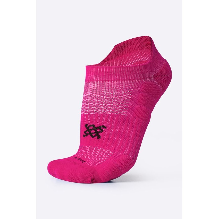 Meia Curta para Corrida HUPI Running Pro Invisível Magenta – Corrida, Ciclismo e Multi Esportes - Meia de Poliamida