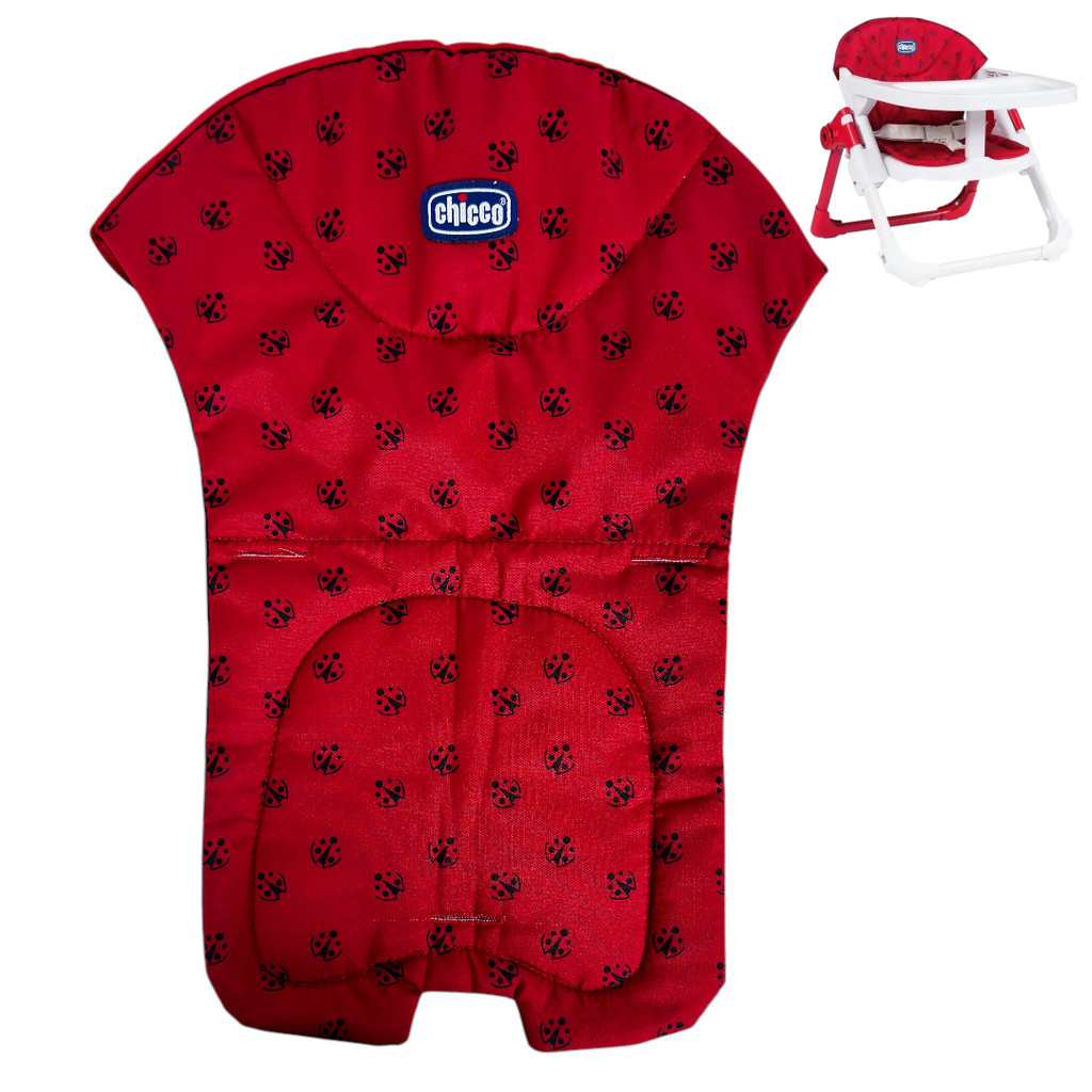 FORRO ESTOFADO VERMELHO JOANINHA LADY BUG PARA CADEIRA CHAIRY CHICCO
