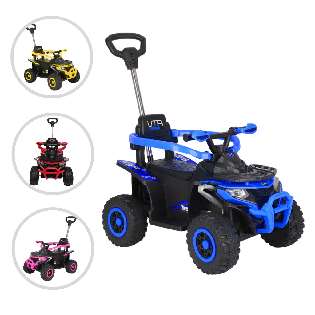 Quadriciclo Infantil C/ Empurrador Ride On Maxi Toys em Oferta na Shopee
