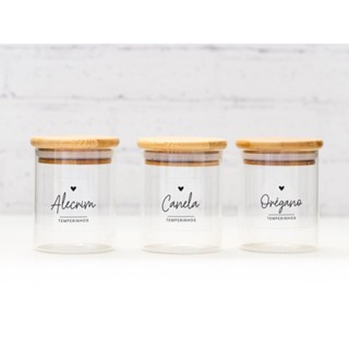 Kit 60 Etiquetas Adesivas para Temperos | Vinil Transparente | À Prova D’Água | 4x4cm em Oferta na Shopee