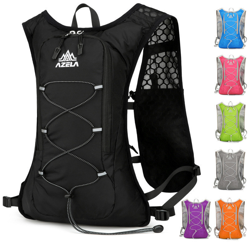 Leve correndo ciclismo mochila grande capacidade repelente de água esportes ao ar livre montanhismo saco maratona corren em Oferta na Shopee