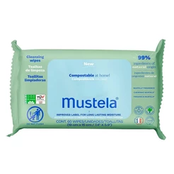 Toalhas Umedecidas Compostáveis Mustela com Perfume 60 Unidades