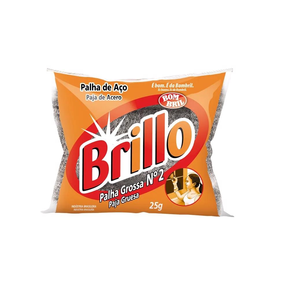 PALHA DE ACO Nº 2 BRILLO - BOMBRIL em Oferta na Shopee