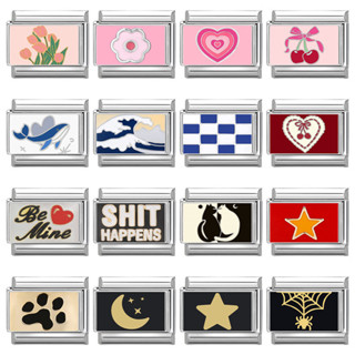 Moda Homme Cassino Poker Xadrez Snooker Charme Italiano Links Caber 9mm Pulseira De Aço Inoxidável Feminino Masculino Jó em Oferta na Shopee