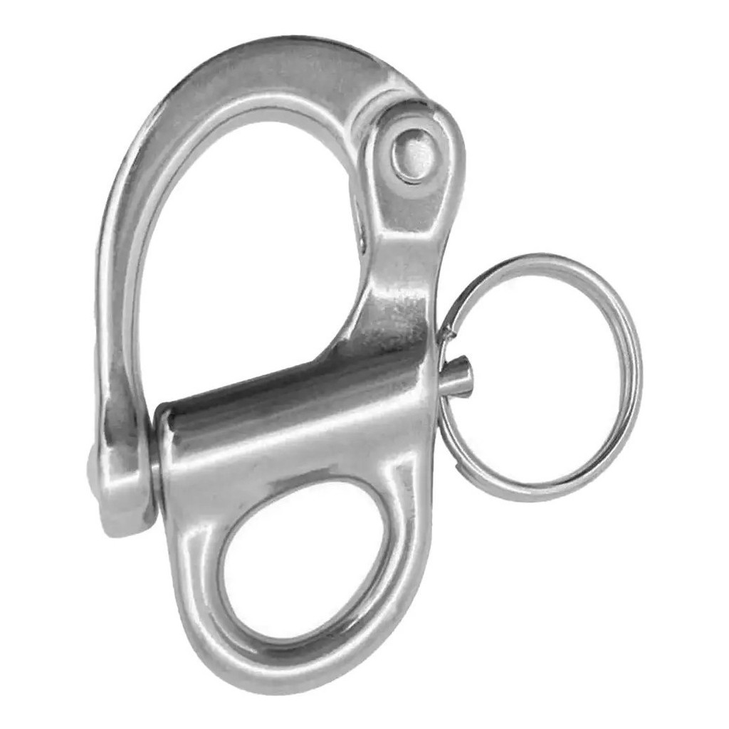 Engate Rápido Manilha Fixa 51mm em Aço Inox com Trava