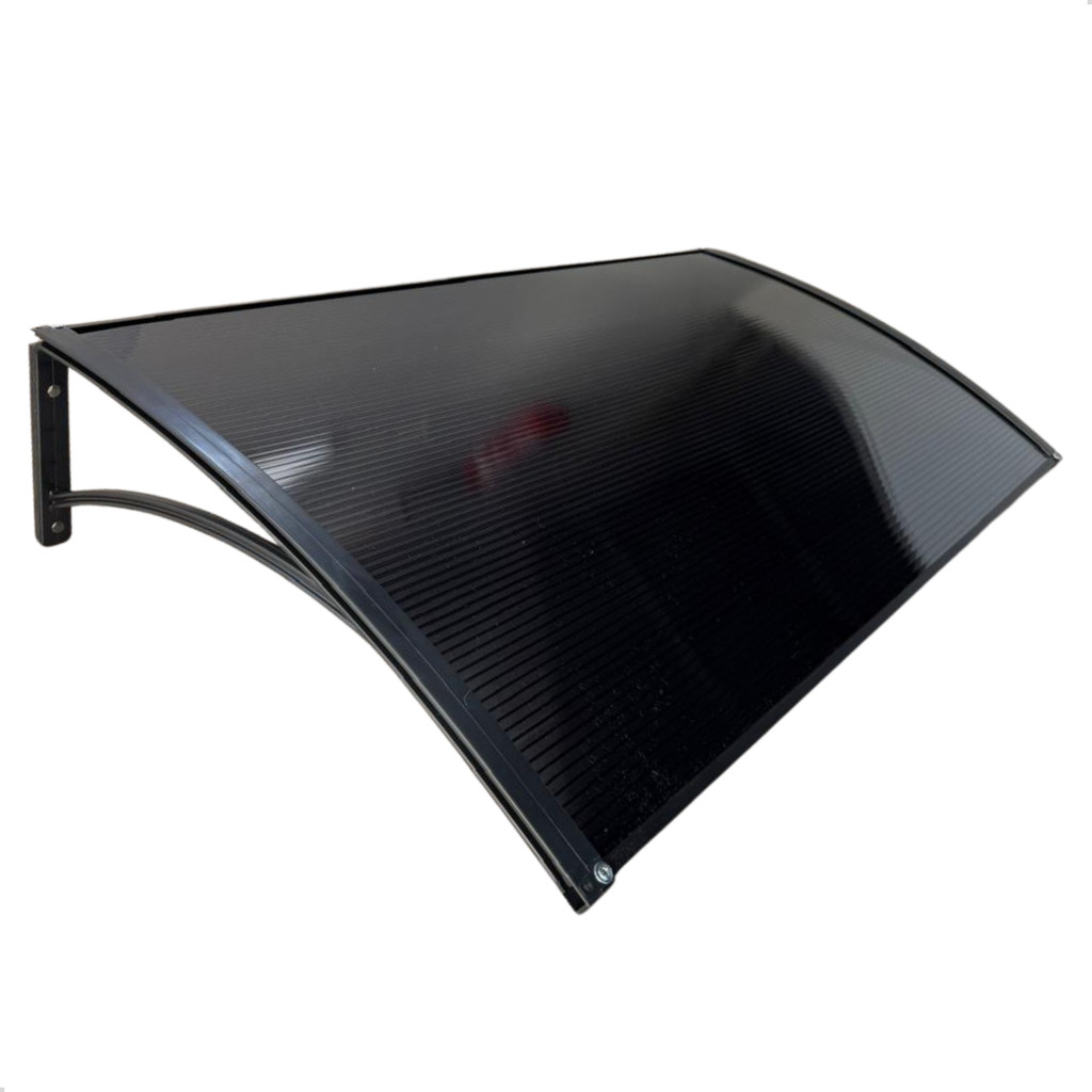 Toldo Policarbonato 100 a 200x50cm  Alta Resistência, Proteção UV area externa portas e janelas em Oferta na Shopee