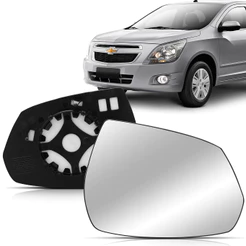 Lente Espelho Retrovisor Cobalt 2012 2013 2014 2015 2016 2017 2018 Com Suporte