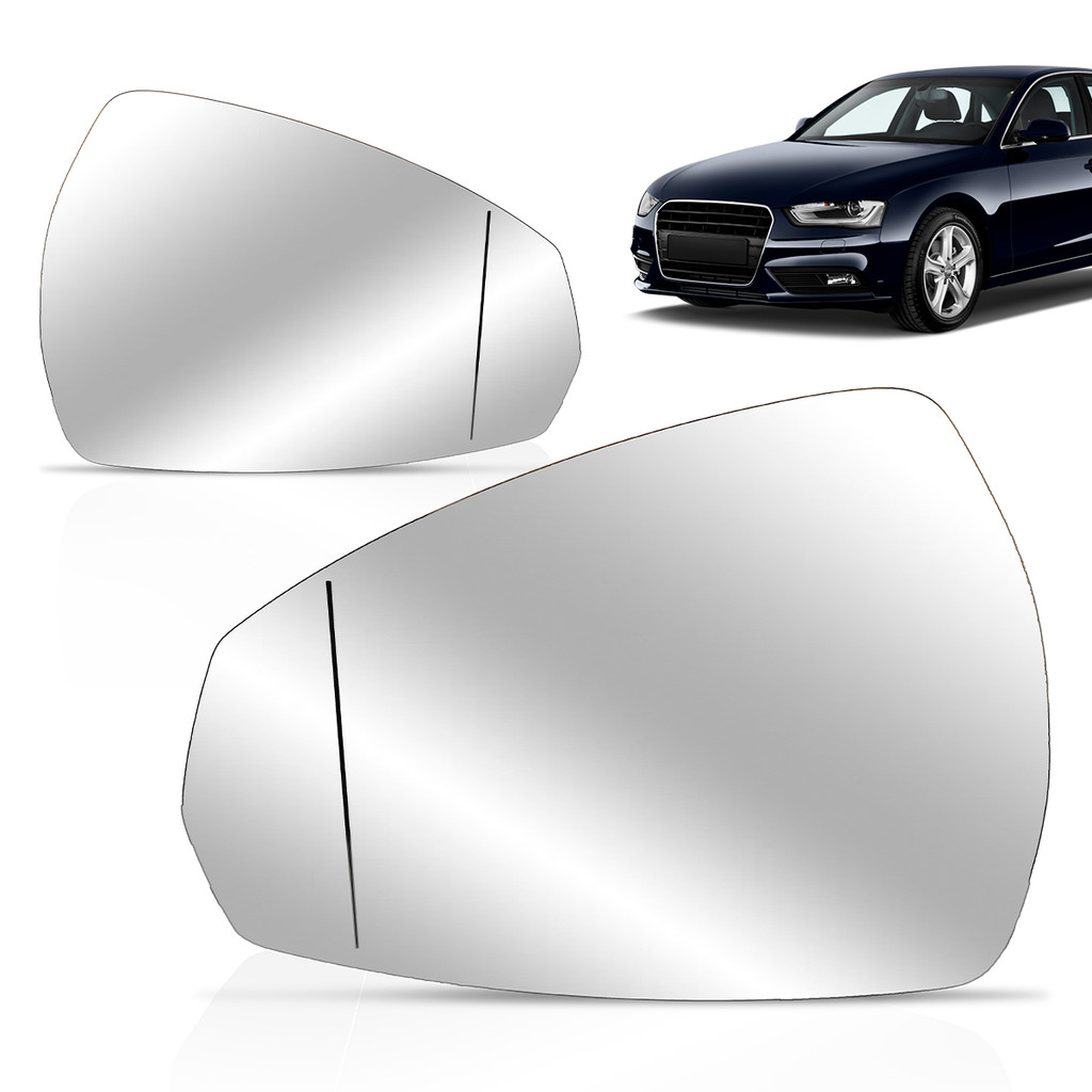Lente Espelho Retrovisor Audi A4 2013 2014 2015 2016 Com Placa em Oferta na Shopee