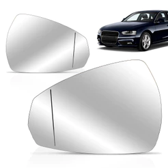 Lente Espelho Retrovisor Audi A4 2013 2014 2015 2016 Com Placa