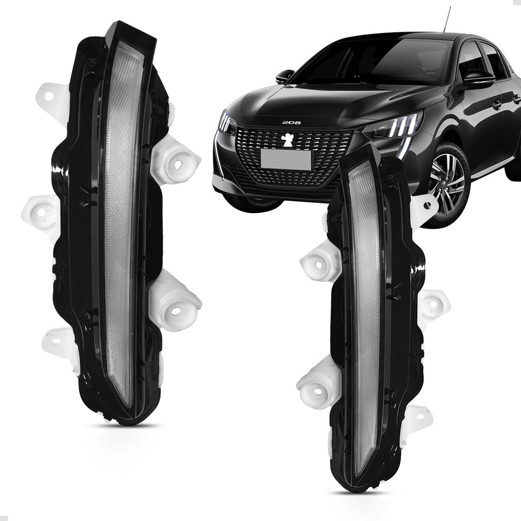 Led Full Drl Parachoque Dianteiro Peugeot 208 2021 2022 2023 2024