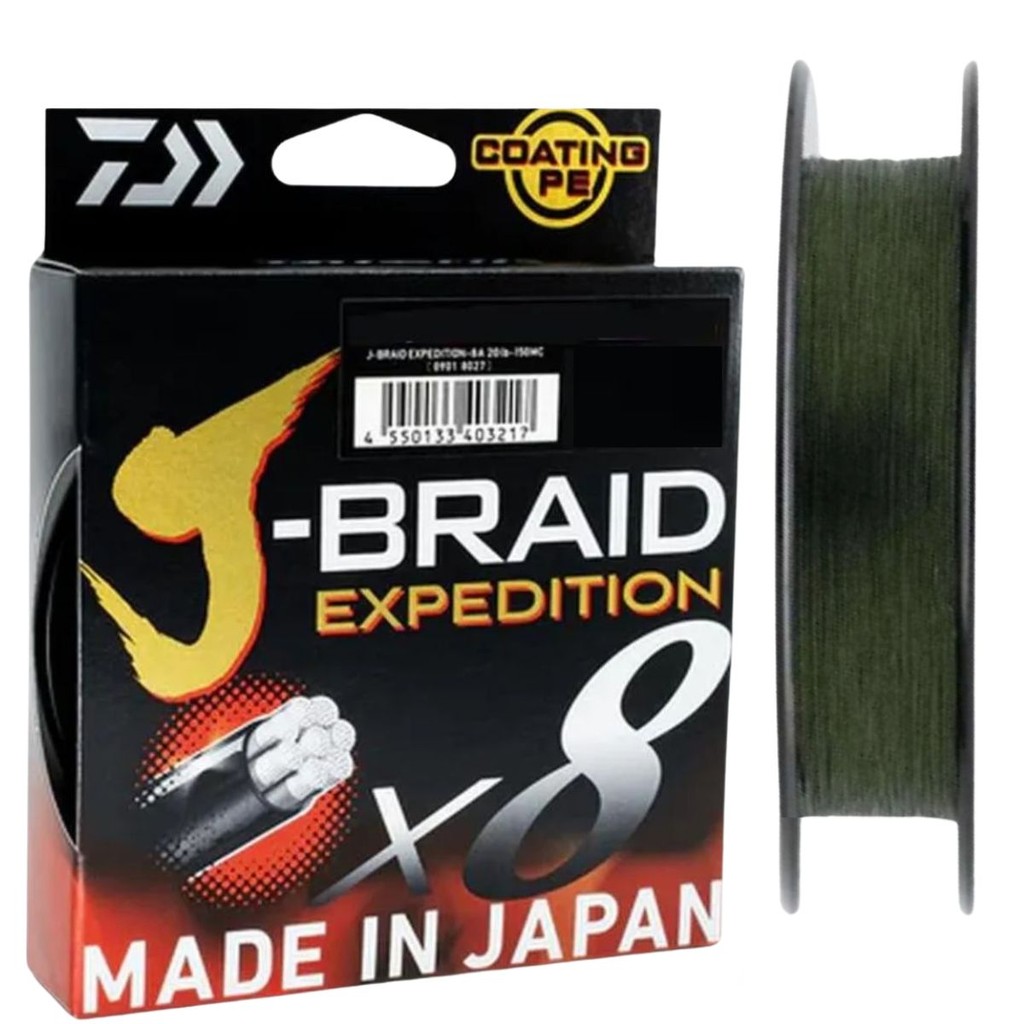 Linha Pesca Multifilamento Daiwa J-braid EXP 8x 150M Verde