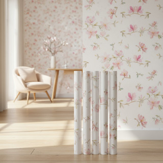 Papel De Parede Floral Delicado Contact Sala E Quarto em Oferta na Shopee