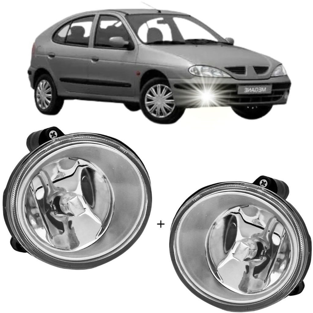 Par Farol Milha Neblina Auxiliar Megane 2001 à 2005 Scenic 2001 à 2011