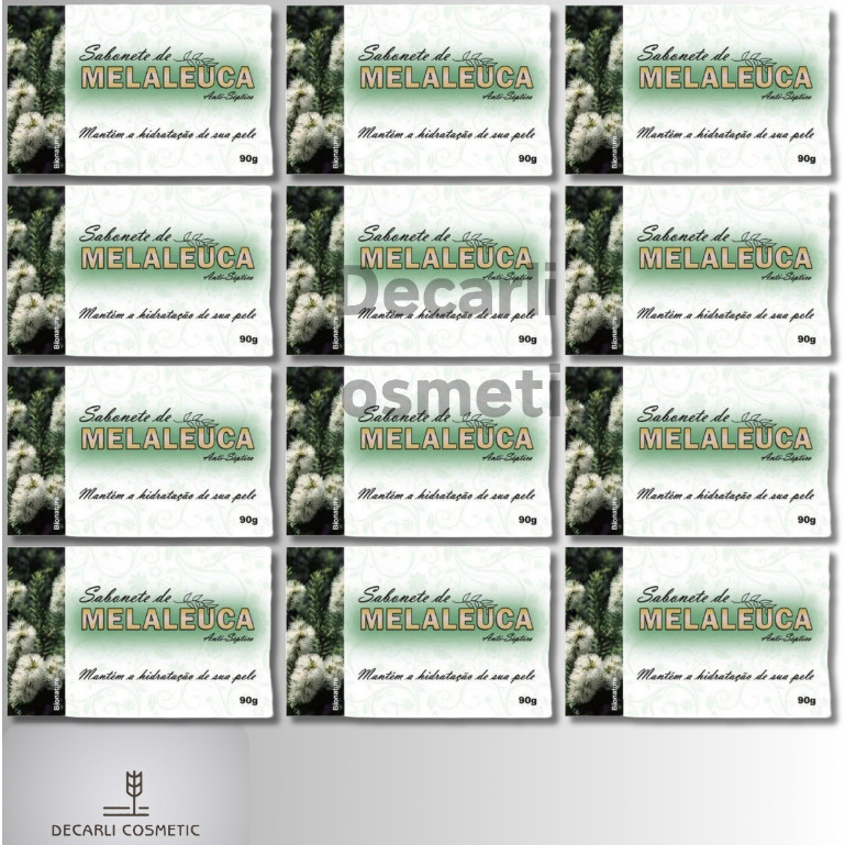 12 UN Sabonete Barra de Melaleuca 90g - Bionature