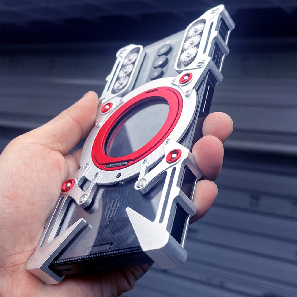 Capa Luxuosa De Metal Oco Para ZTE Nubia RedMagic 11 10 Pro 9S + 9 Plus 8 8S Amortecedor De Alumínio Embutido 360 ° Supo em Oferta na Shopee