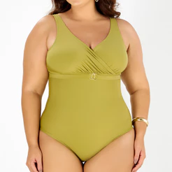 Maiô Feminino Modelador Compressão Cintura Zero Barriga Plus Size Banho de Mar Moda Praia e Verão