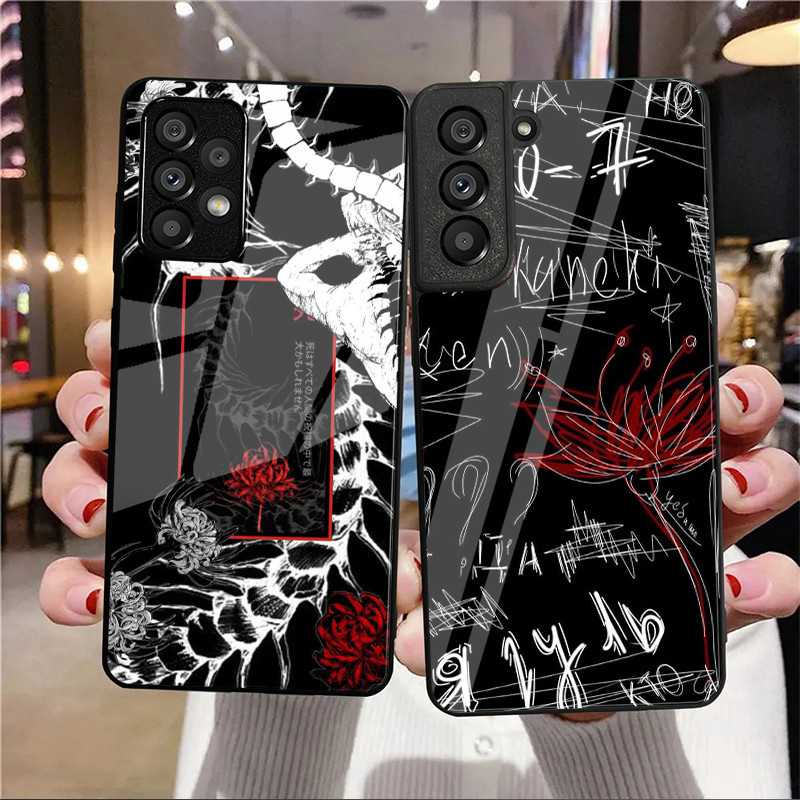Tóquio ghoul 05 Capa De Telefone De Vidro Para Samsung Galaxy A14 A16 A30 A22 A32 A33 A15 A35 A42 A55 A56 4G A52 A53 A54