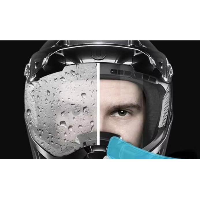 Kit Películas Viseira Capacete – Antiembaçante + Antichuva