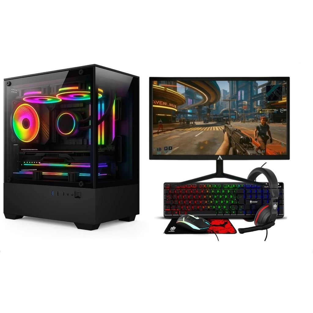 PC Gamer Completo i7 Memoria Ram 16GB SSD 240GB Monitor HDMI Kit Gamer