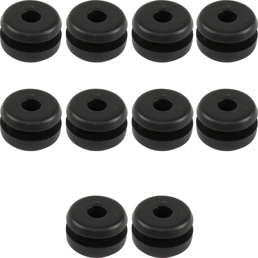 Kit 10 borrachas coxim fixação tampa lateral DT180 DTN DTZ RD125 RD135 RDZ