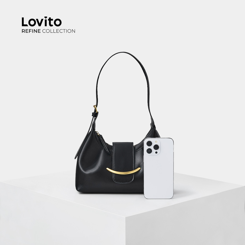 Detalhes do Lovito Refine Bolsa Pequena Casual de Couro Feminina de Alta Qualidade LR16E259