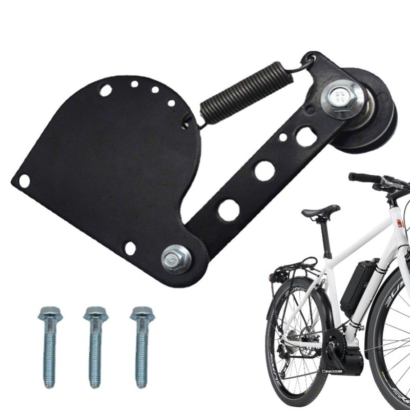 Tensionador De Corrente Carregada Por Mola , Motor Motorizado 2 Tempos Preto , Ajustador Liso Prata 49/66/80cc