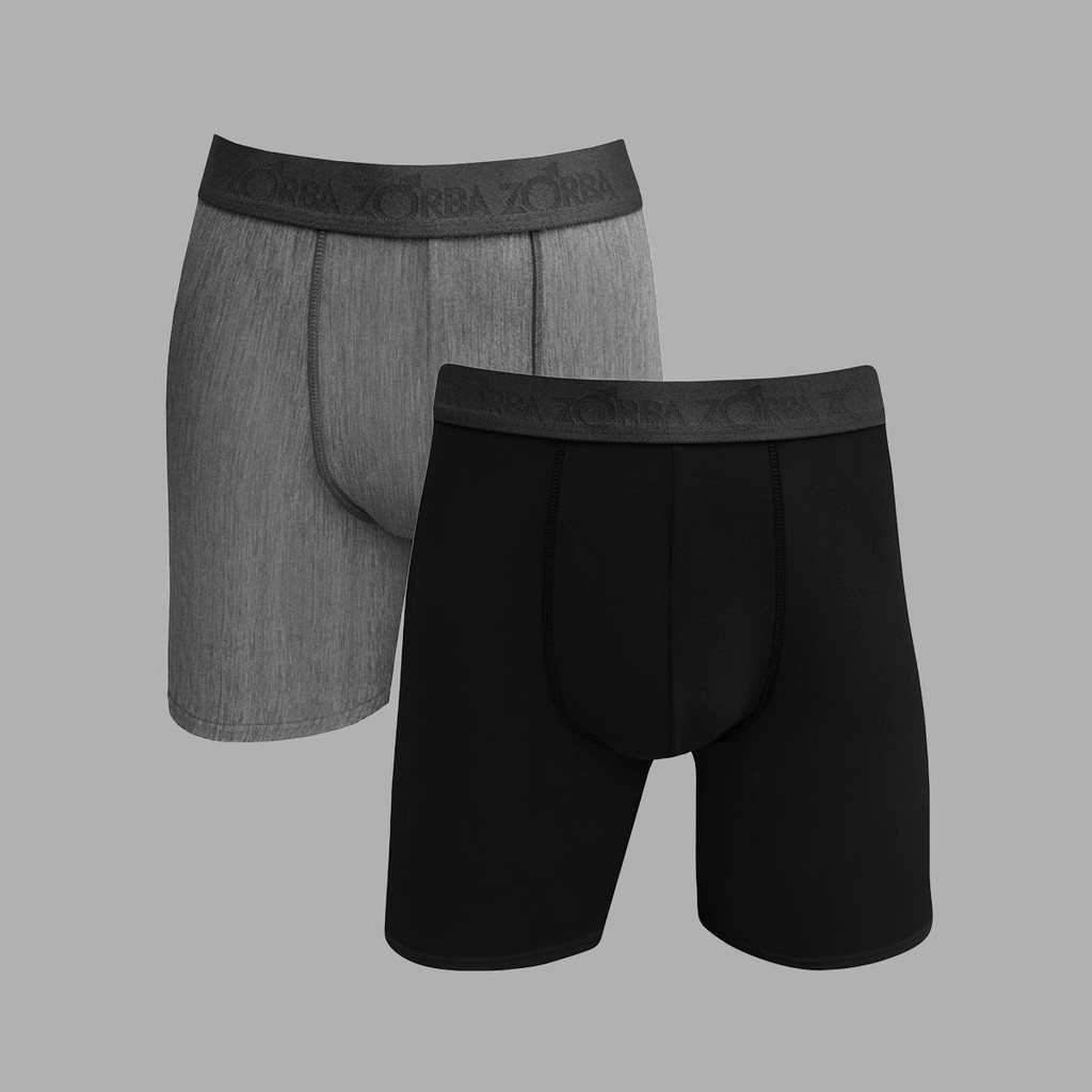 Kit 2 Cuecas Zorba Boxer Microfibra Longa 858 em Oferta na Shopee