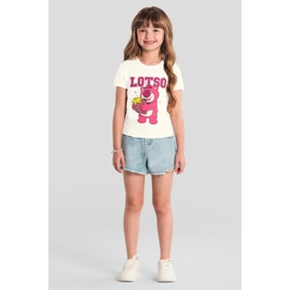 Blusa infantil menina do Lotso com brilho Brandili em Oferta na Shopee