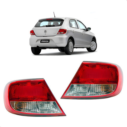 Par Lanternas Traseiras Le Ld Gol G5 2009 2010 2011 2012 2013 + Nf em Oferta na Shopee