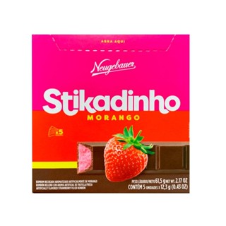 Stikadinho Neugebauer Sticks Sabor Morango 61,5g em Oferta na Shopee