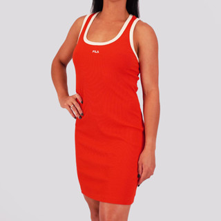 Vestido Fila Rib Feminino Vermelho em Oferta na Shopee