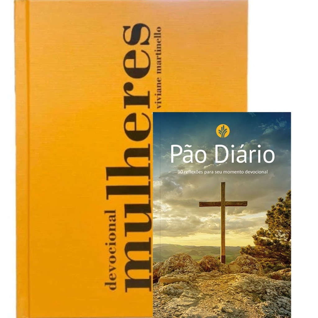 Kit 2 Livros | Devocional Mulheres 2026 | 365 Dias Capa Dura | Viviane Martinello + Devocional 90 Reflexões Cruz em Oferta na Shopee