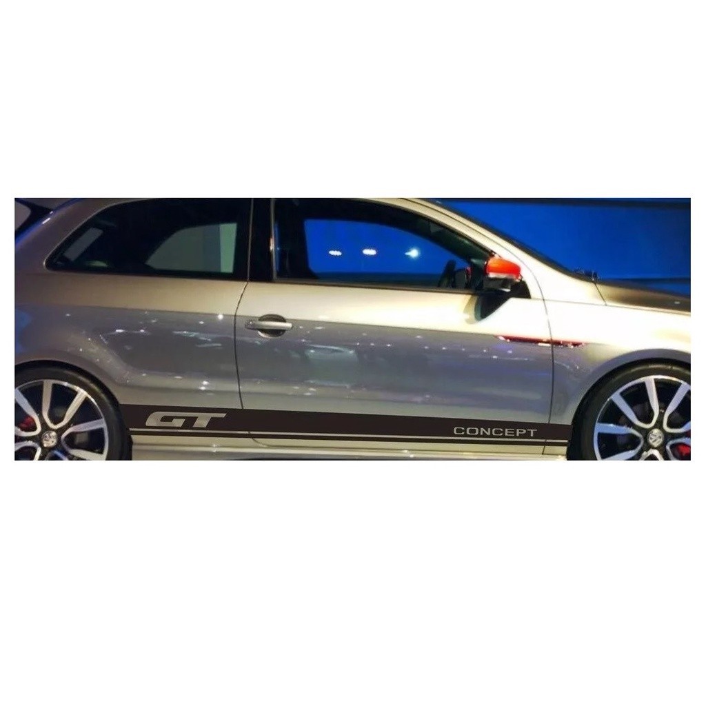 Faixa Lateral Para VW Gol G4 G5 G6 Gt Concept 1 Adesivo Colante Fita Adesiva Tuning Acessórios