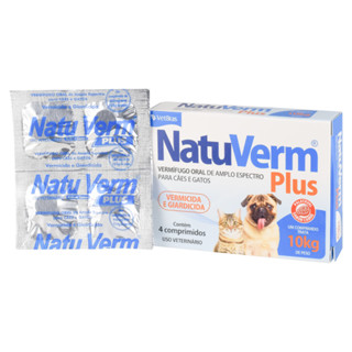 NATU VERMÍFUGO PLUS 660MG 10KG VETBRAS PET em Oferta na Shopee
