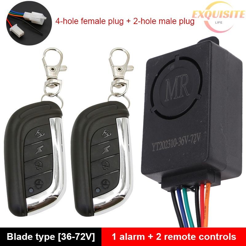 [EL] Alarme Detector De Controle Remoto Anti-Perda De Segurança Para Scooter Elétrica Inteligente 36V-72V 125dB Sistema