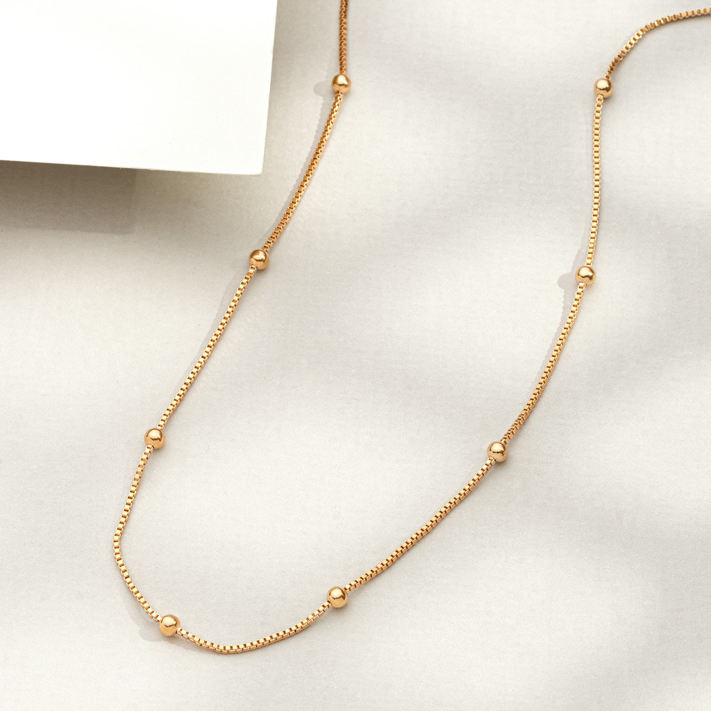 Colar Choker Bolinhas Delicadas Banhado Ouro 18K em Oferta na Shopee