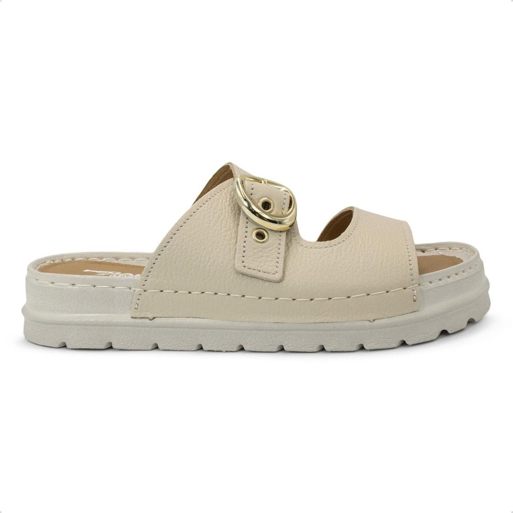 Chinelo Pegada Feminino em Couro Grace 234701