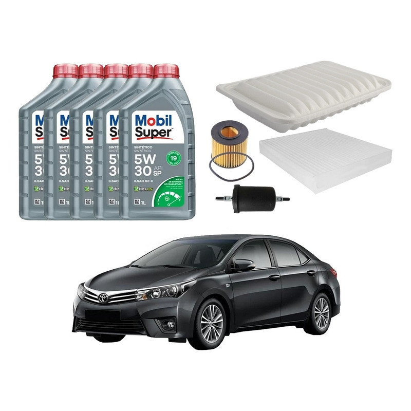 Kit Revisao Troca Oleo Filtros Corolla 1.8 2.0 2015 A 2016 em Oferta na Shopee