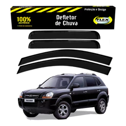 Jogo Defletor Calha Chuva Hyundai Tucson 2.7 2004 A 2010
