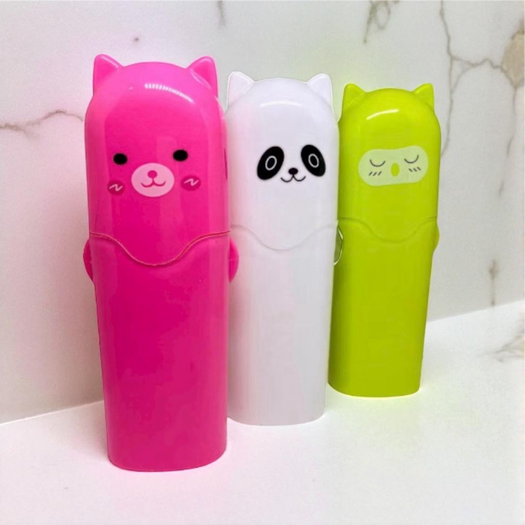Porta Escova e Pasta de Dente Infantil Estampado – Bichinhos Fofos Multiuso em Oferta na Shopee