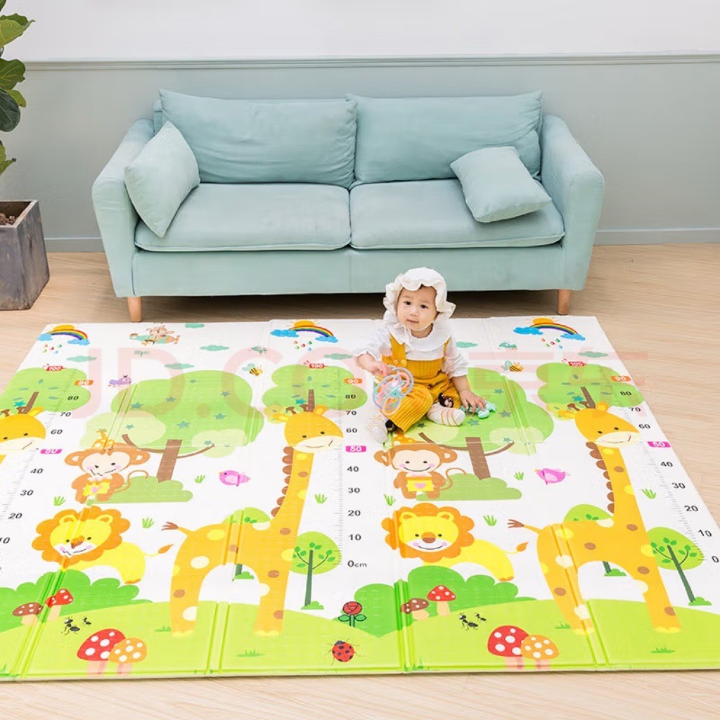 Tapete De Atividade Bebe Tatame Infantil Saquinho de Viagem 200x180cm Bebê Dupla Face Emborrachado em Oferta na Shopee