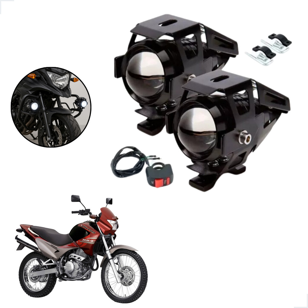 Kit Led Farol Milha Moto Honda NX 4 FALCON 400 1999 2000 2001 2002 2003 2004 2005 2006 2007 2008 U5