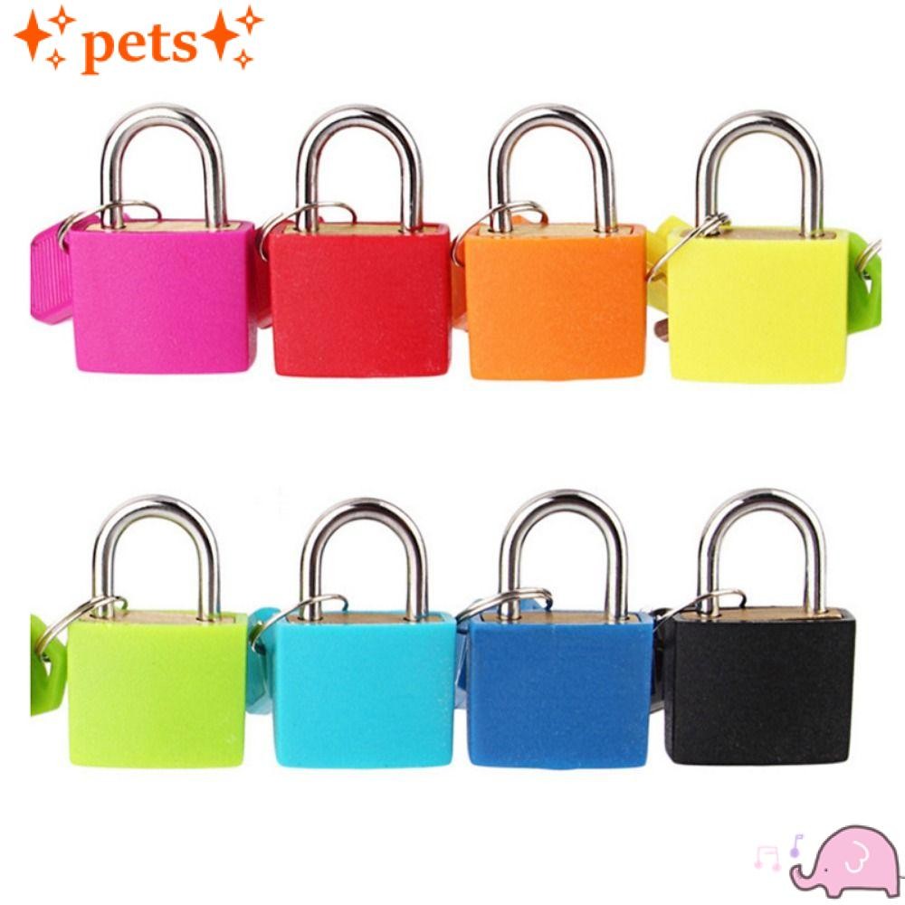 PETS1 23mm Mala Cadeado Colorido Suprimentos De Viagem Pequeno Mini Com 2 Chaves em Oferta na Shopee