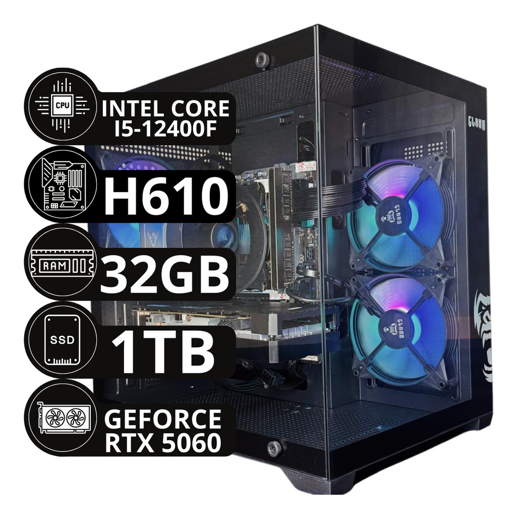 Pc Gamer Core I5-12400f 32gb Ssd Nvme 1tb Rtx 5060 - Wind 11