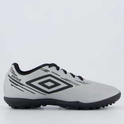 Chuteira Umbro Brave Society Juvenil Cinza