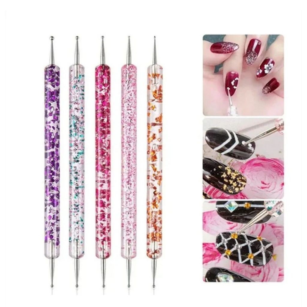 Conjunto de 5 Boleadores Para Design de Unhas (S14) em Oferta na Shopee