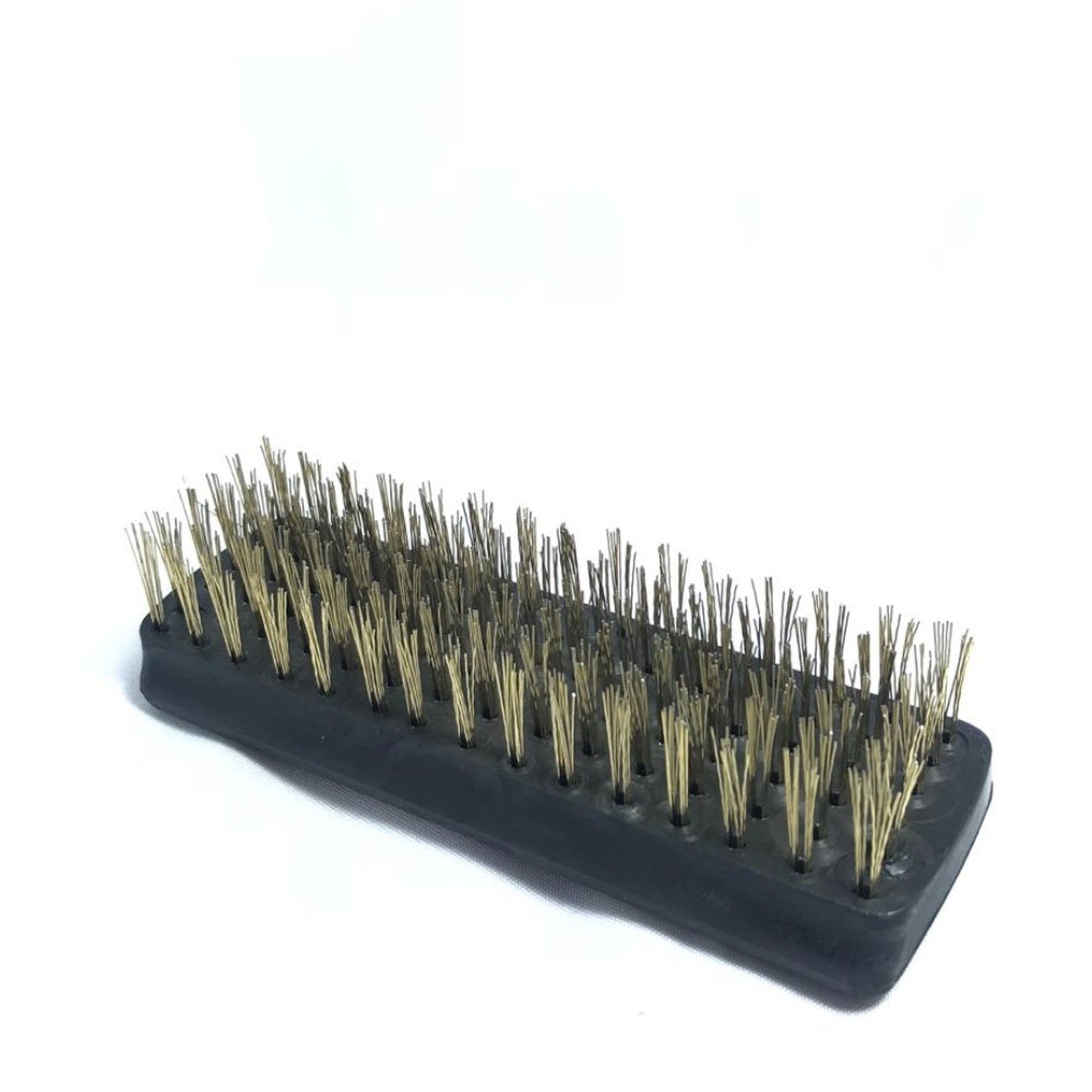 Escova de aço latonado manual com 6 fileiras sem cabo - 0.2025 Compel em Oferta na Shopee